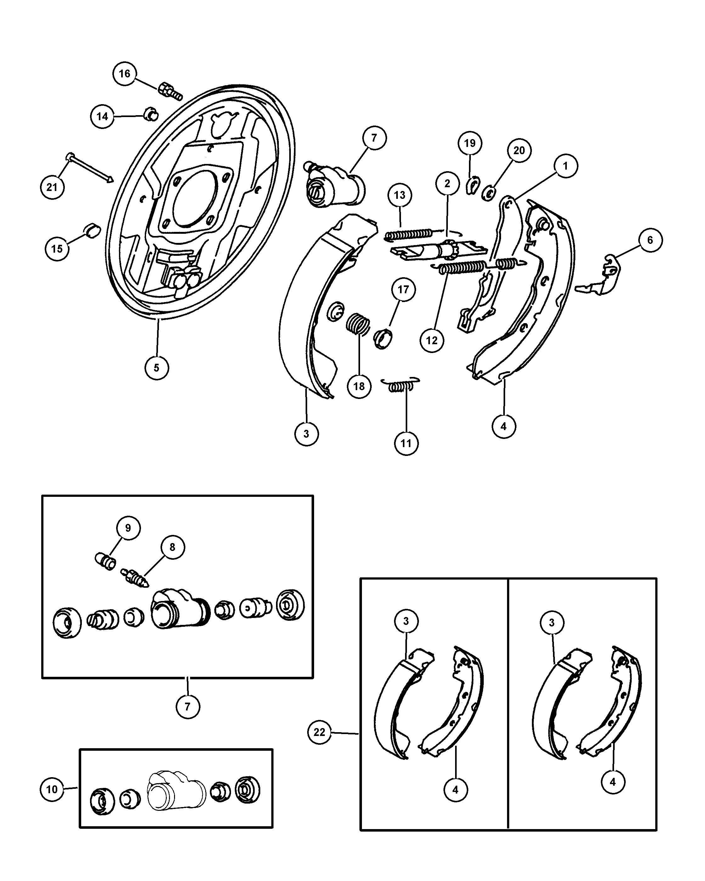 GM MR12 8640 - Set saboti frana allinparts.ro