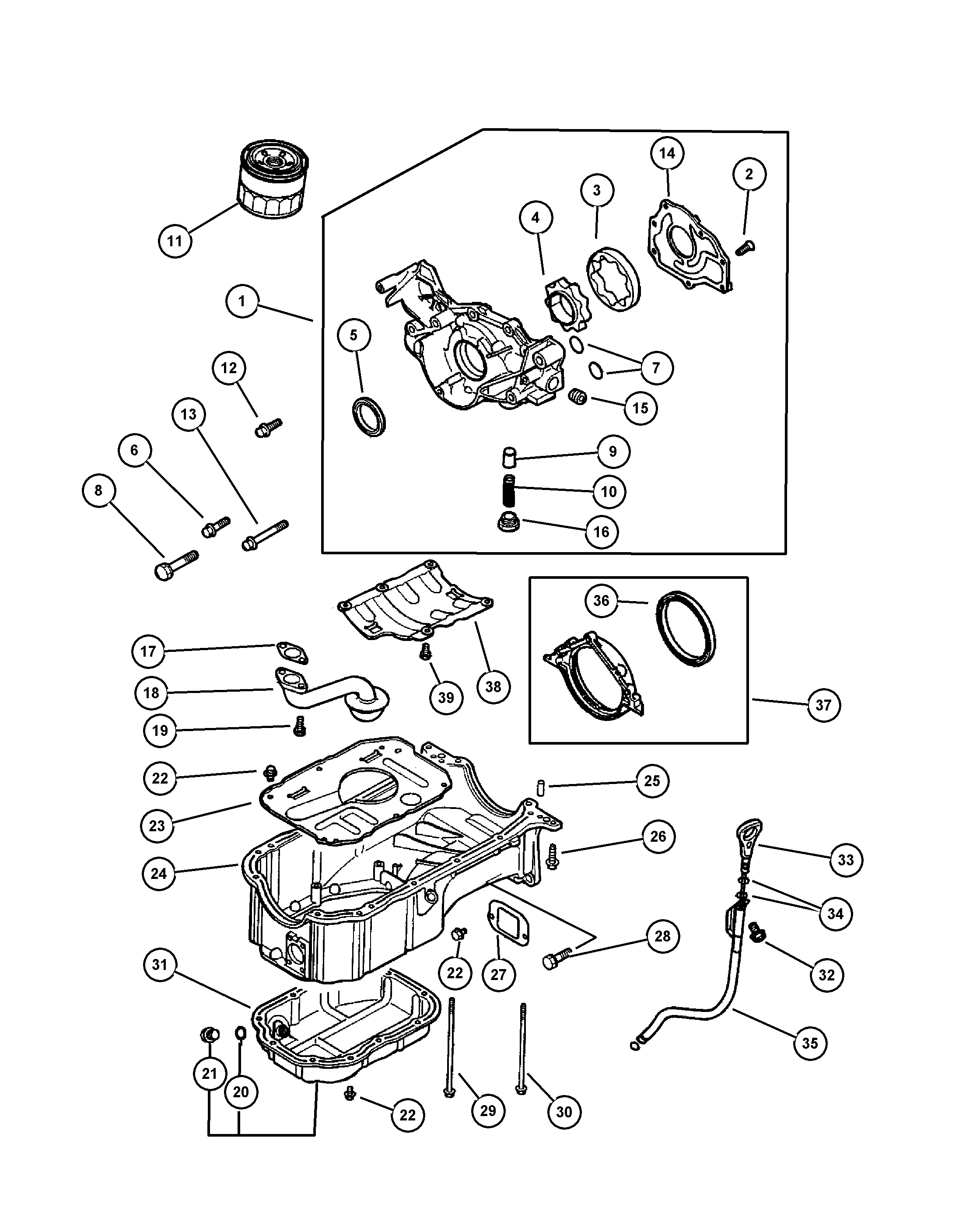 Mitsubishi MD37 2251 - Simering, arbore cotit allinparts.ro