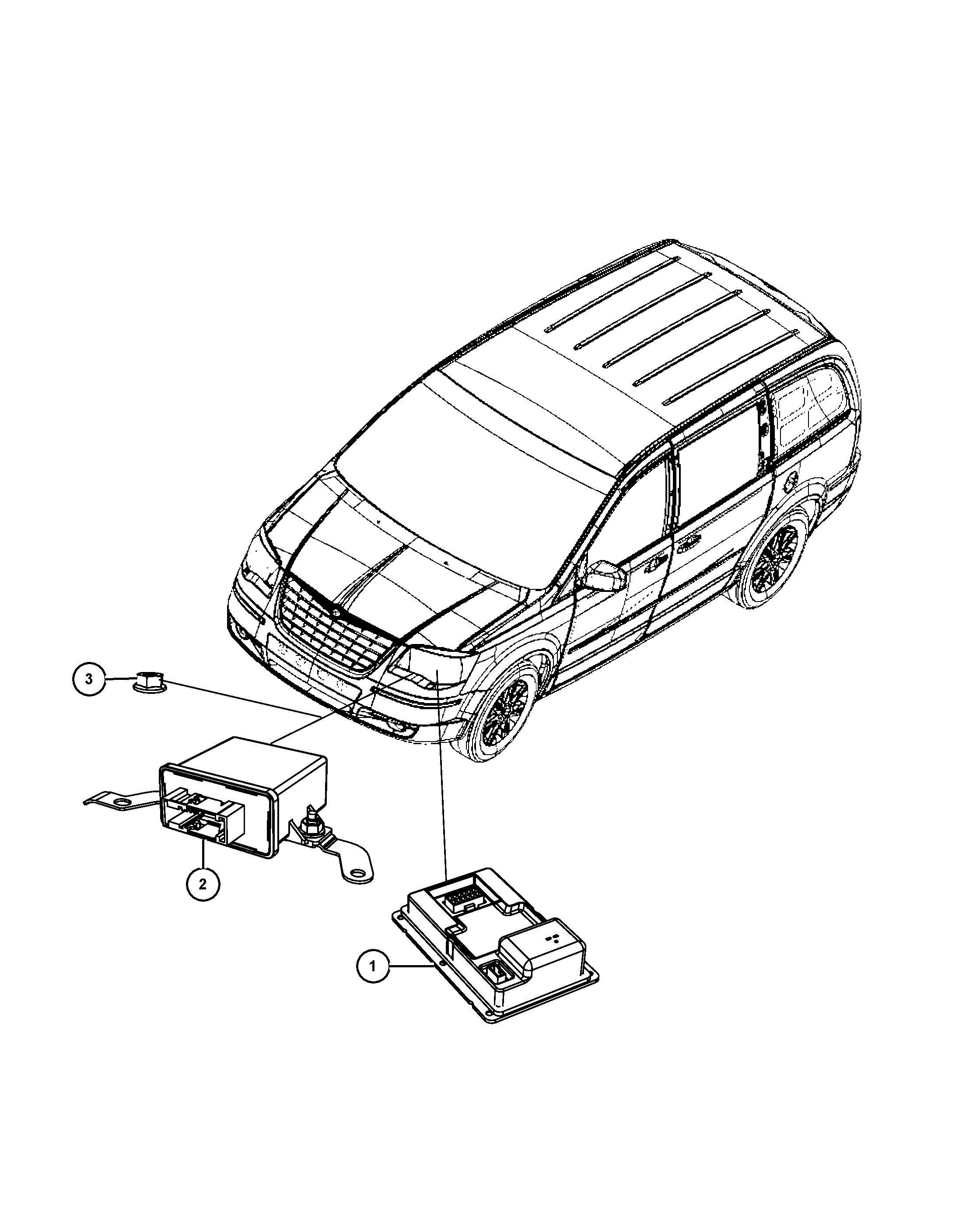 FCA 68030 815AA - Unitate de control,lumini allinparts.ro