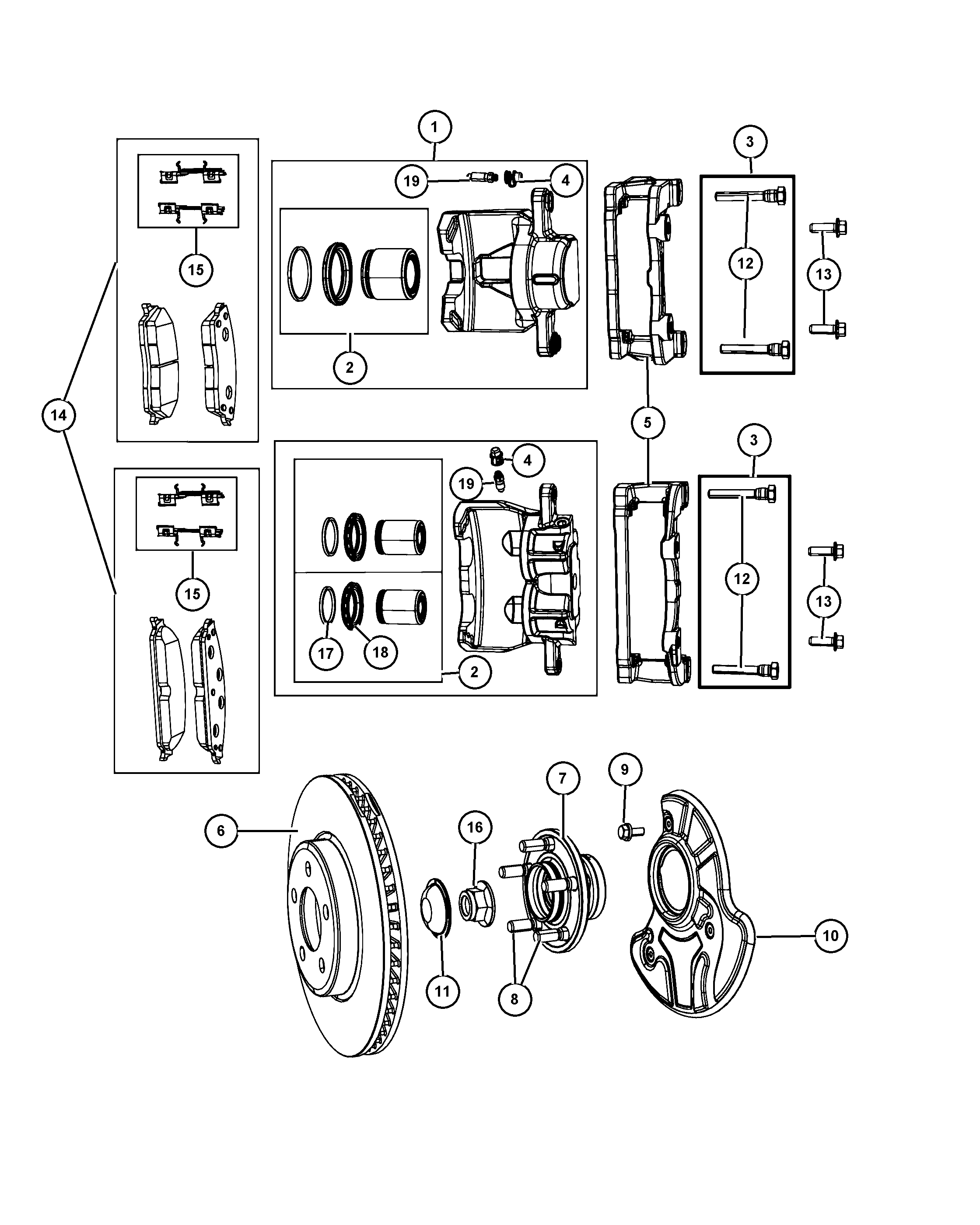 FCA 5174 001AB - Set placute frana,frana disc allinparts.ro