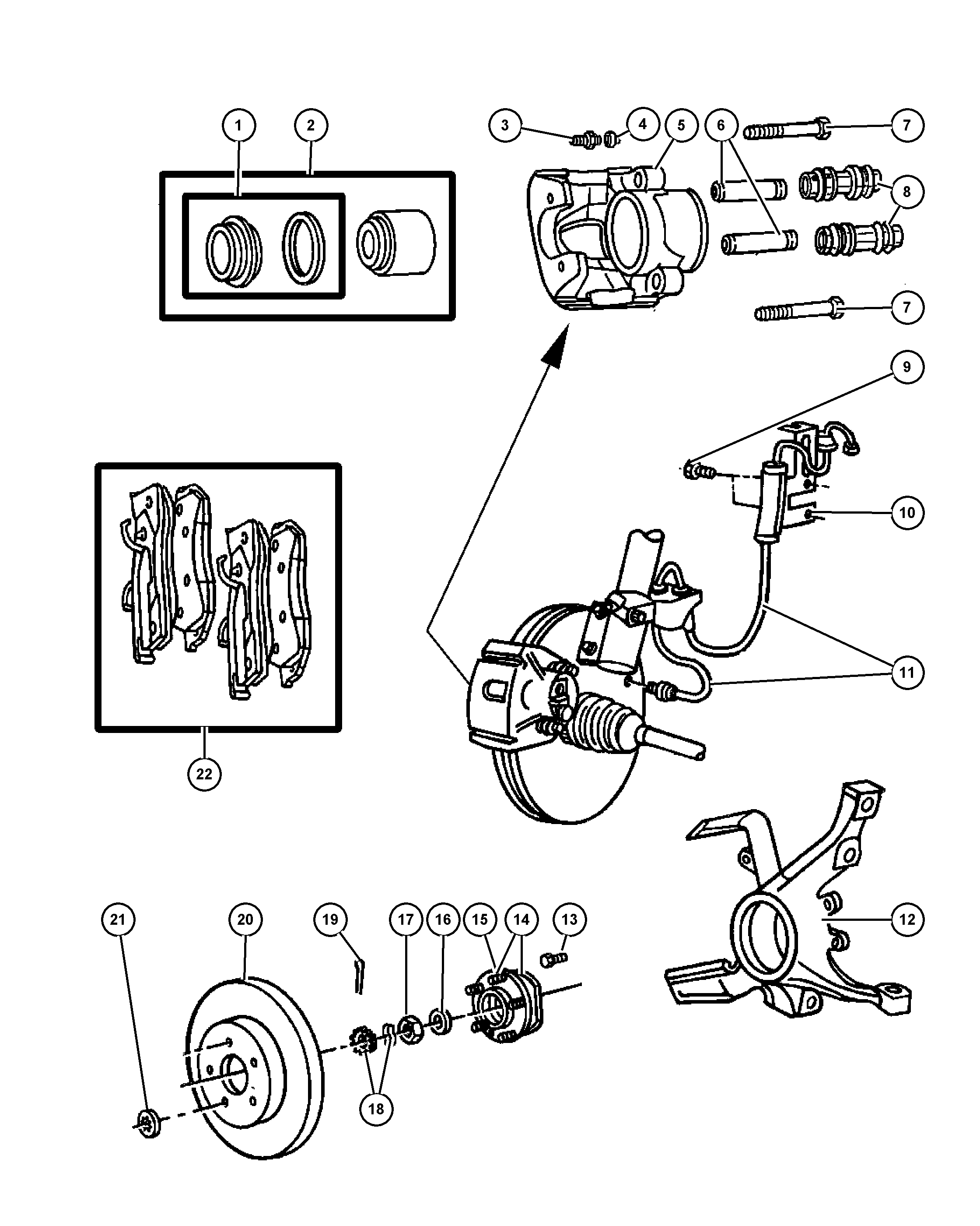 FCA 5086 166AA - Piston, etrier frana allinparts.ro