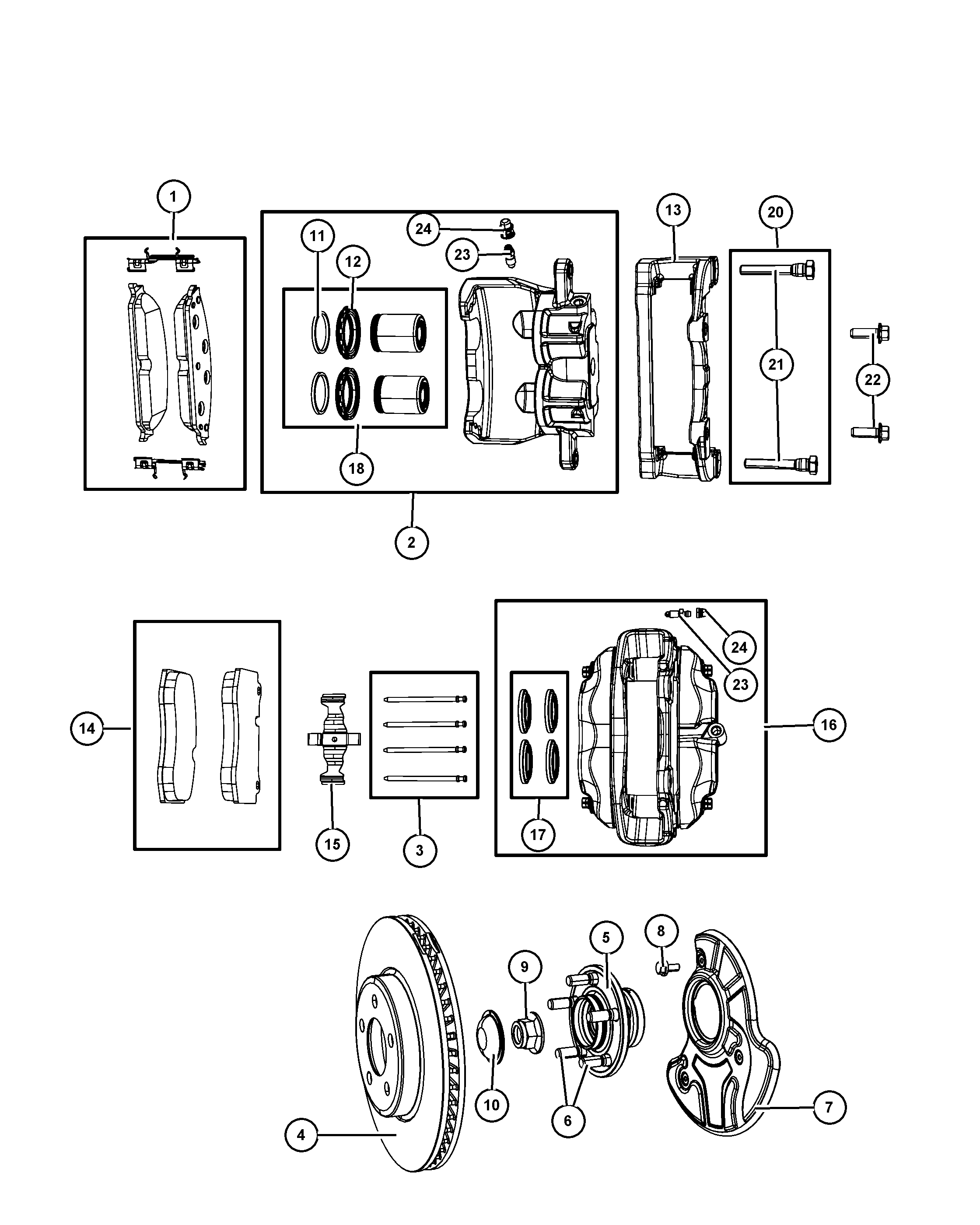 FCA 5142 559AA - Set placute frana,frana disc allinparts.ro