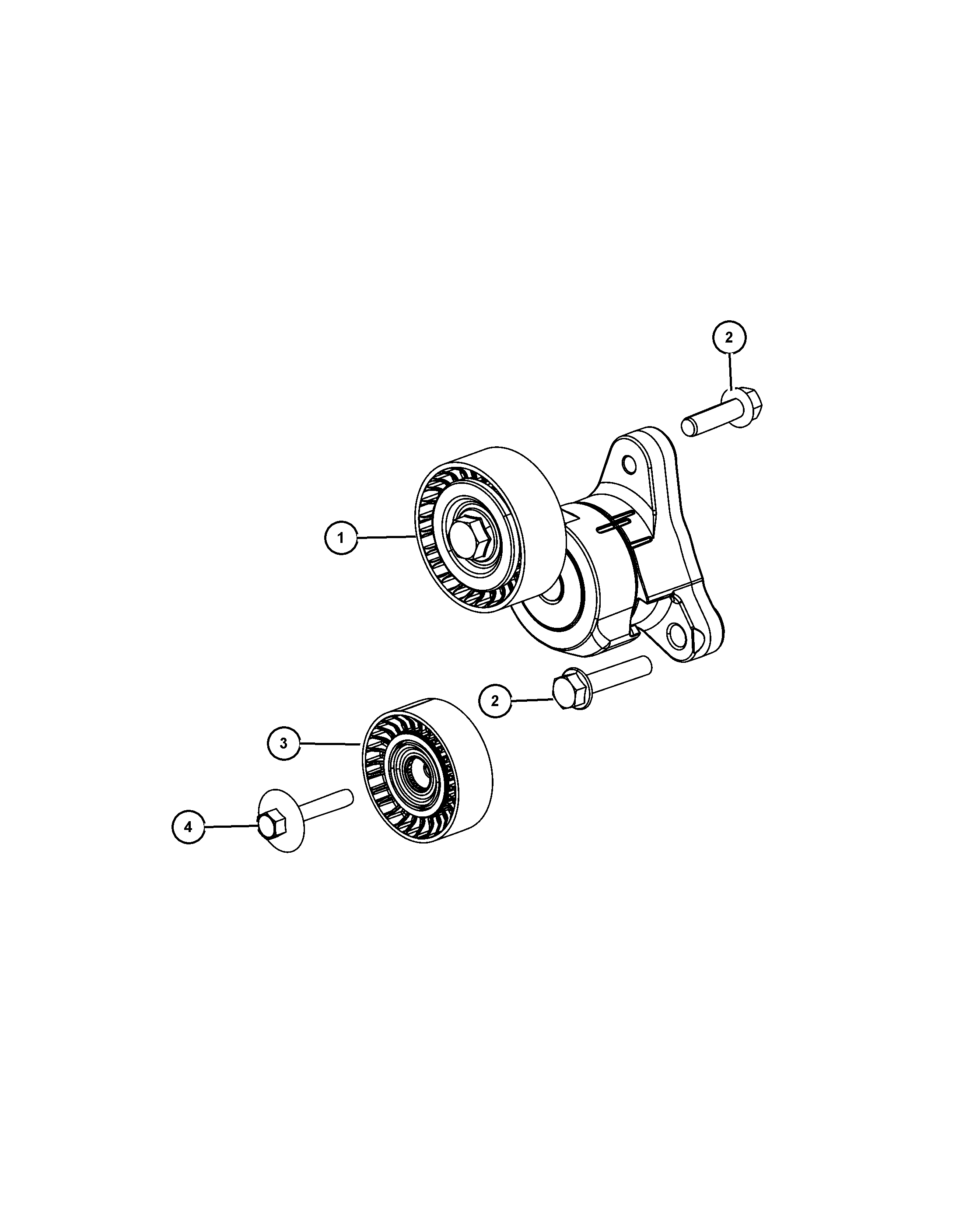 FCA 4627 312AA - Rola ghidare / conducere, curea transmisie allinparts.ro