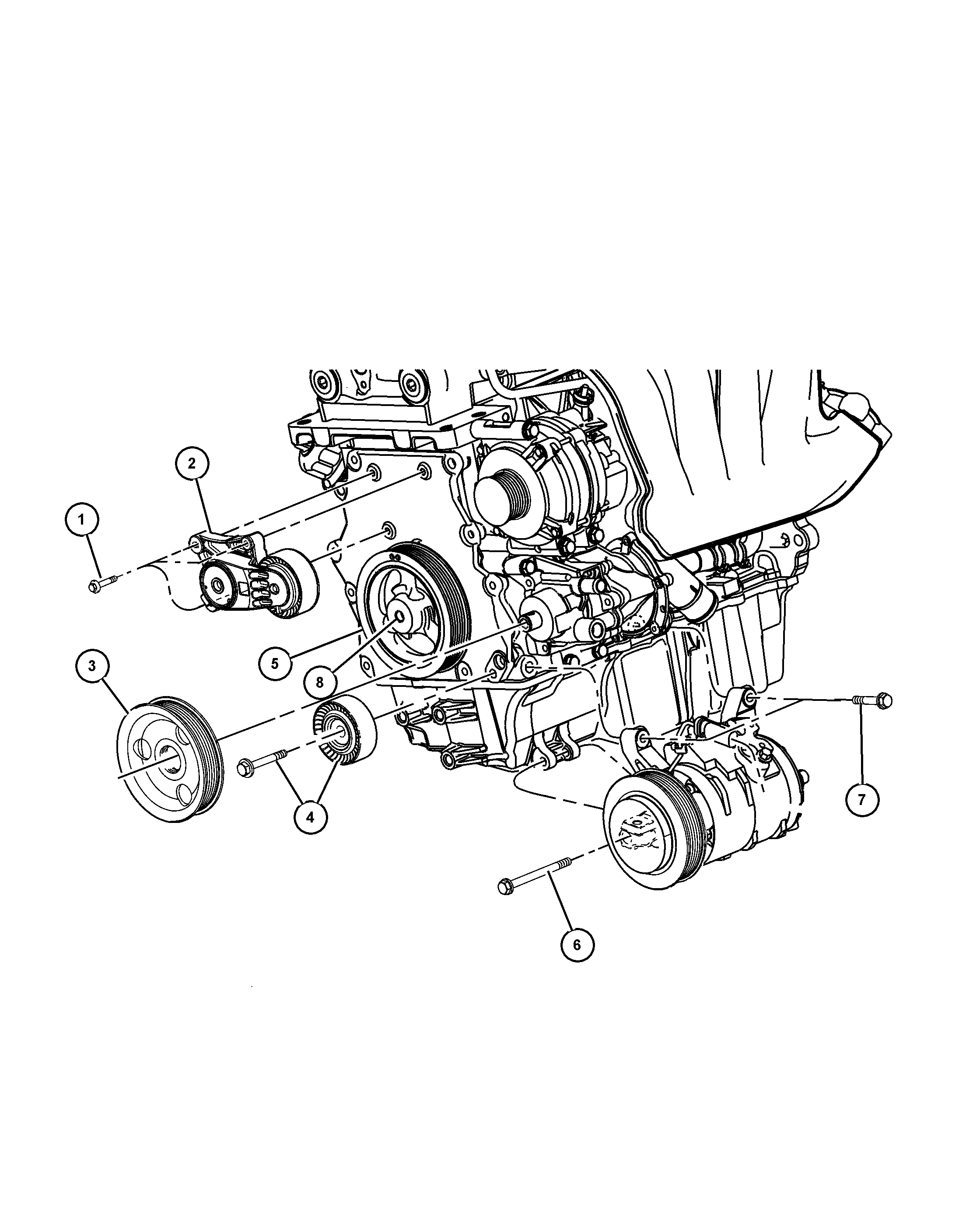 FCA 4777 681AB - Fulie curea, arbore cotit allinparts.ro
