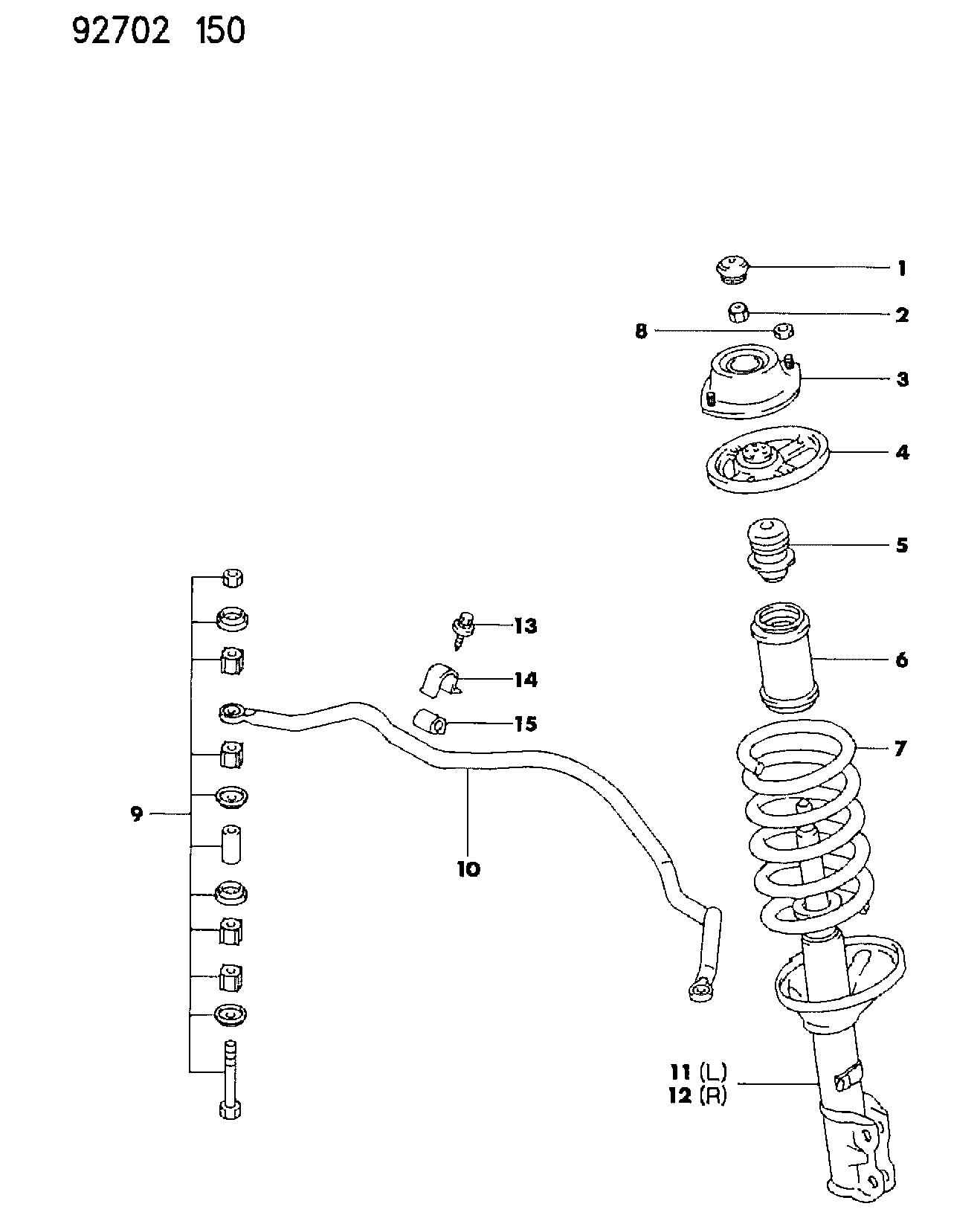 Mitsubishi MB89 1697 - Amortizor allinparts.ro