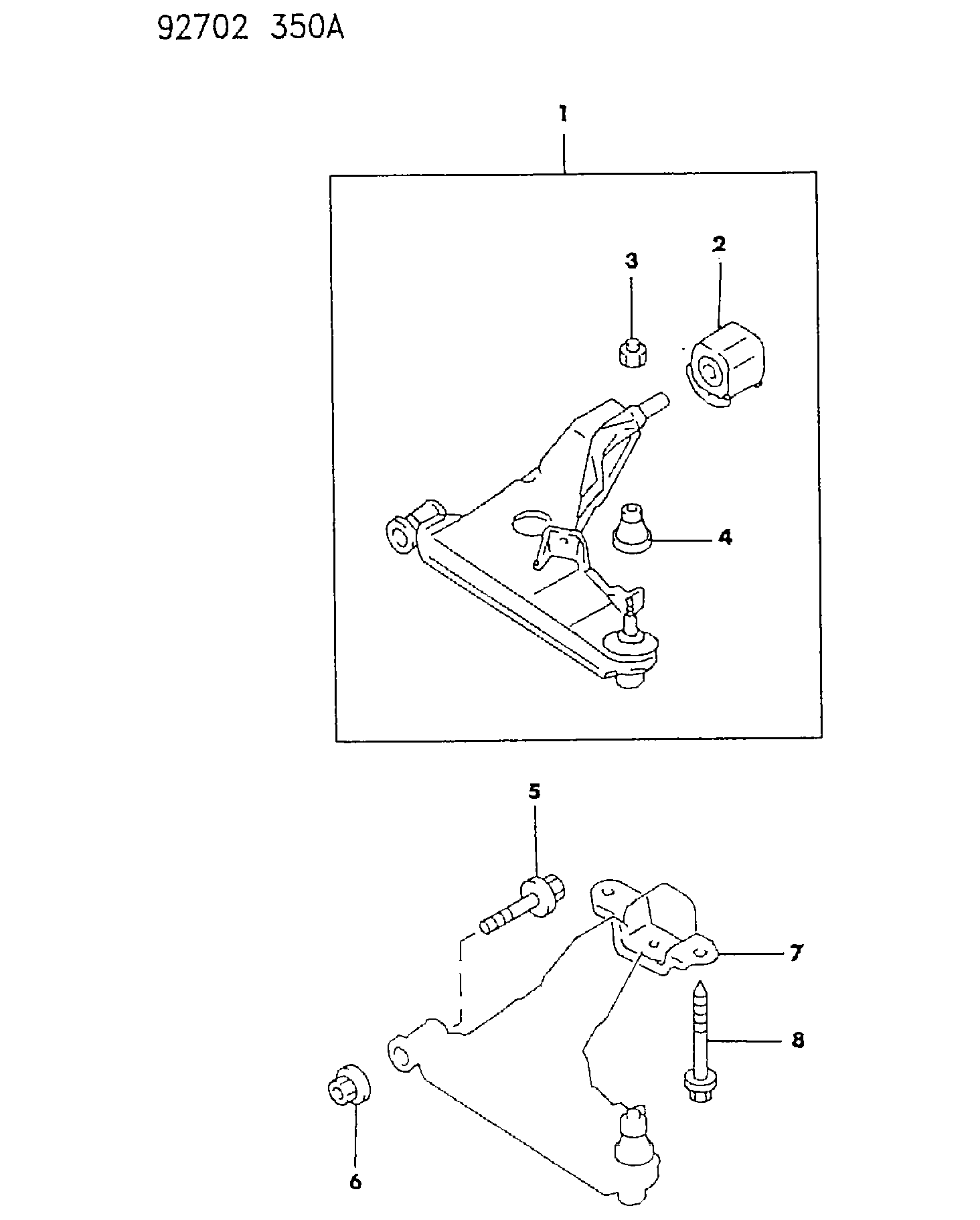 Mitsubishi MB90 7163 - Brat, suspensie roata allinparts.ro