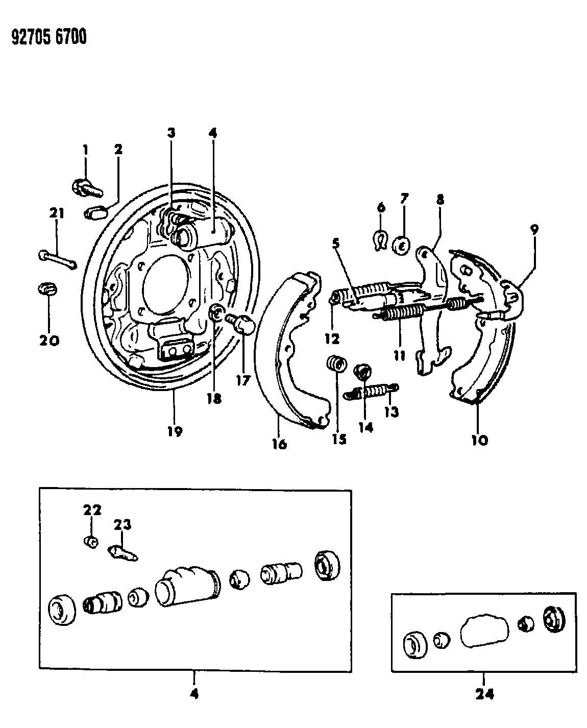 FCA MB85 8685 - Set saboti frana allinparts.ro