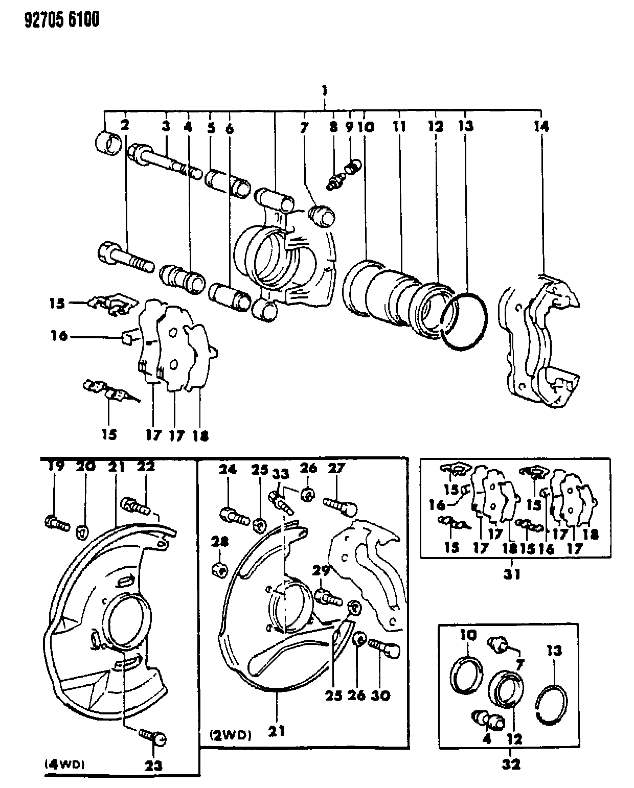 Mitsubishi MB69 9088 - Set placute frana,frana disc allinparts.ro