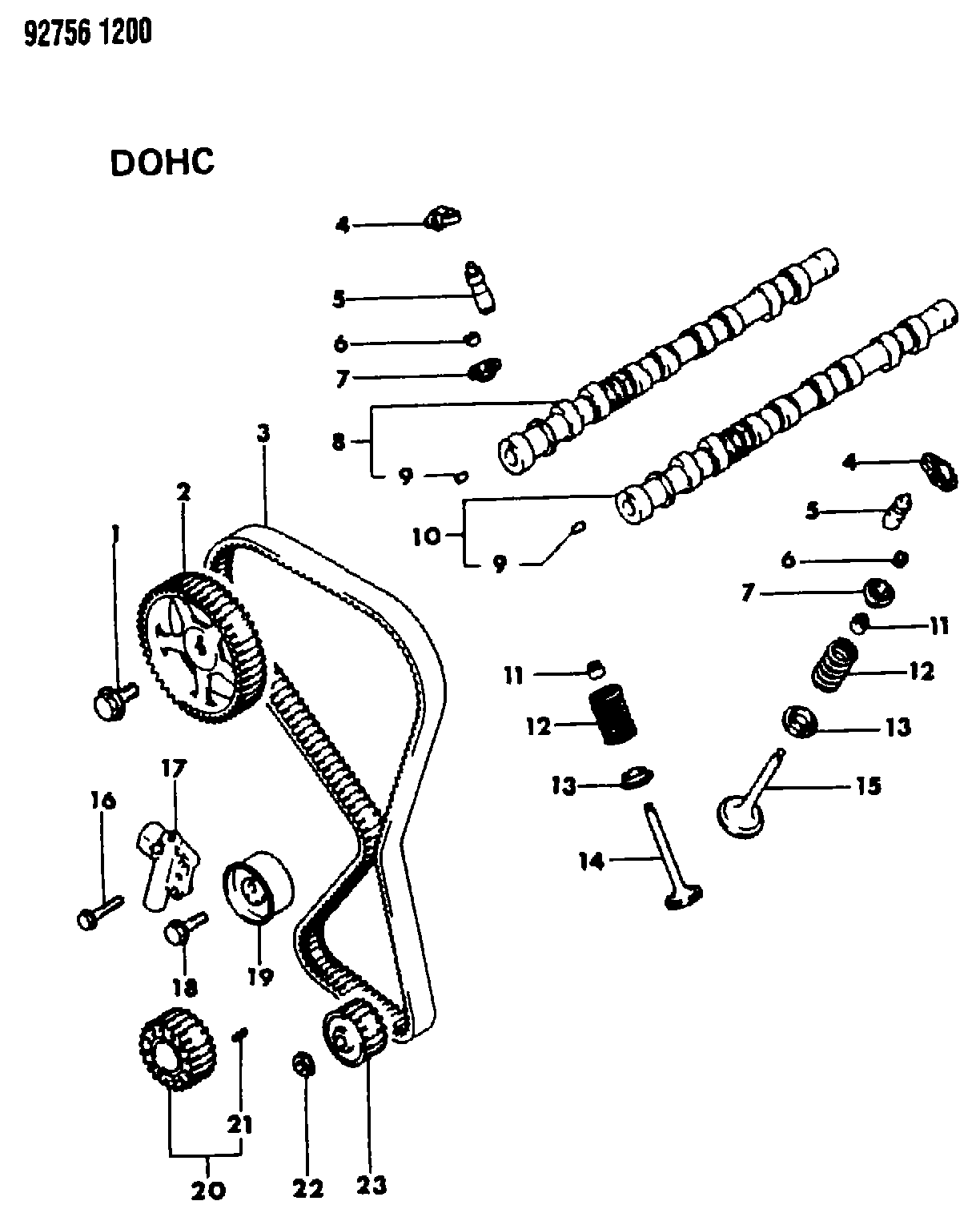Mitsubishi MD17 1748 - Curea de distributie allinparts.ro