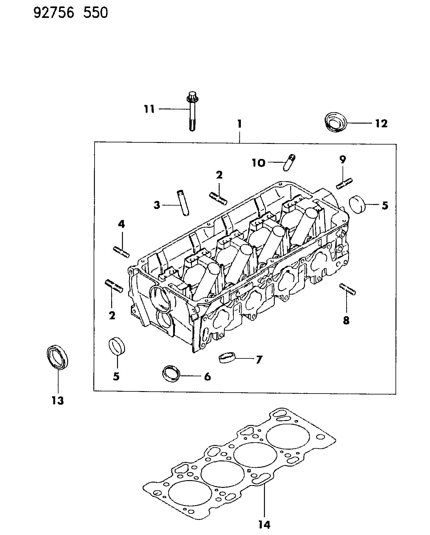 Mitsubishi MD18 6334 - Garnitura, chiulasa allinparts.ro