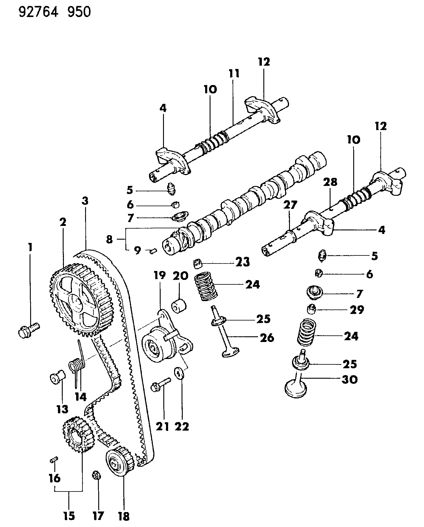 Mitsubishi MD01 1536 - Rola intinzator,curea distributie allinparts.ro