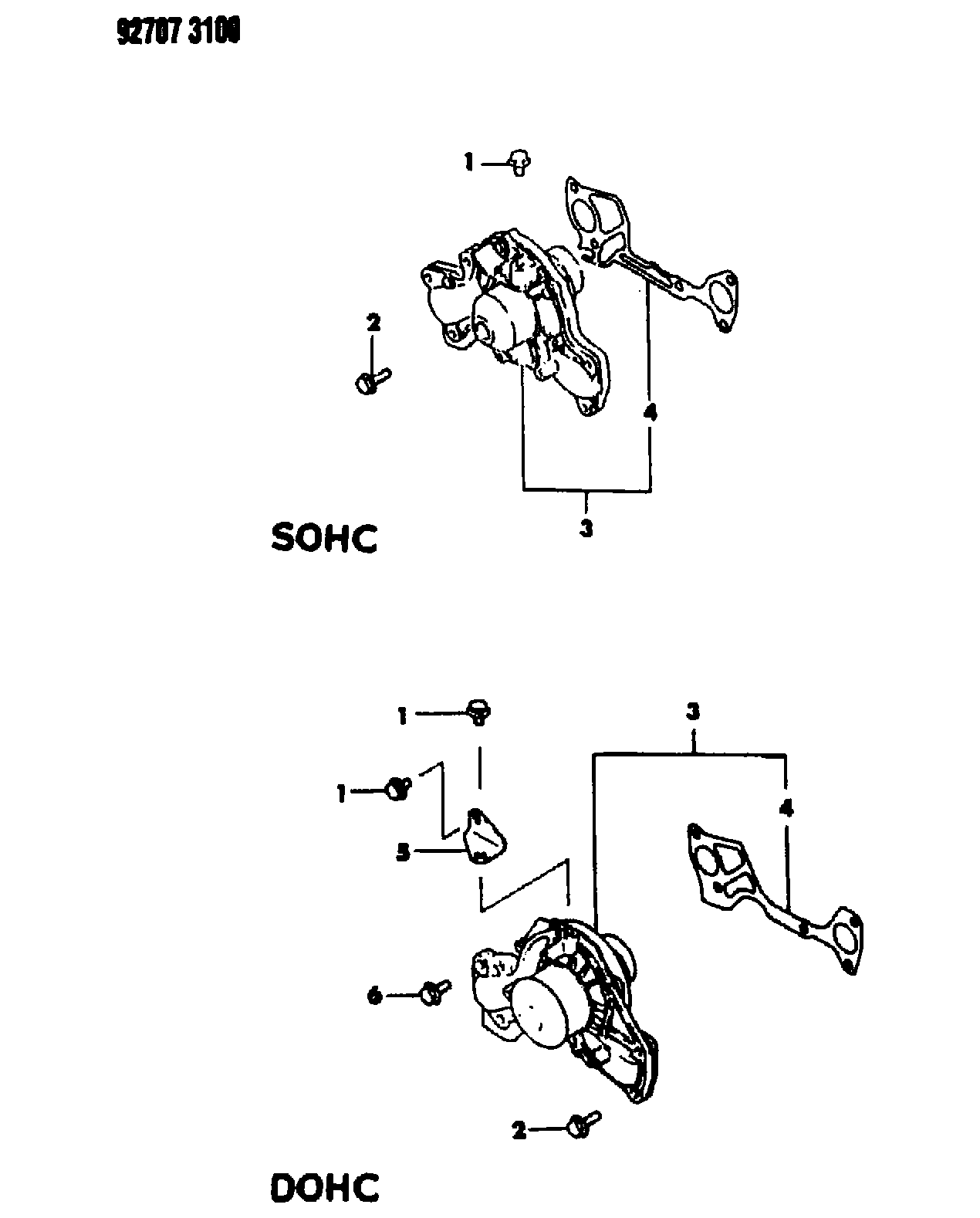 Mitsubishi MD98 0000 - Pompa apa allinparts.ro