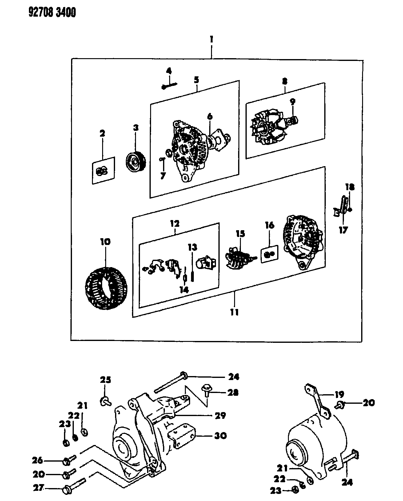 Mitsubishi MD12 0365 - Generator / Alternator allinparts.ro