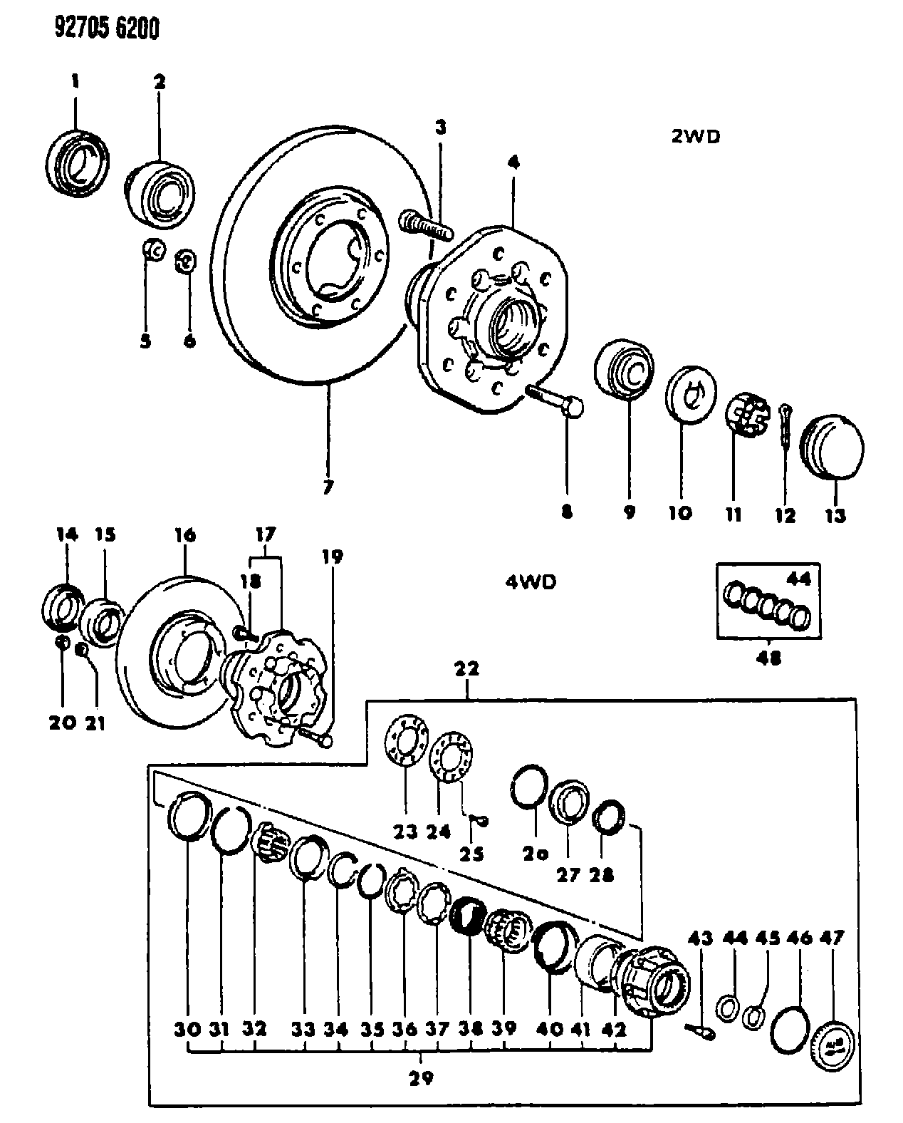 Mitsubishi MB10 9565 - Set rulment roata allinparts.ro