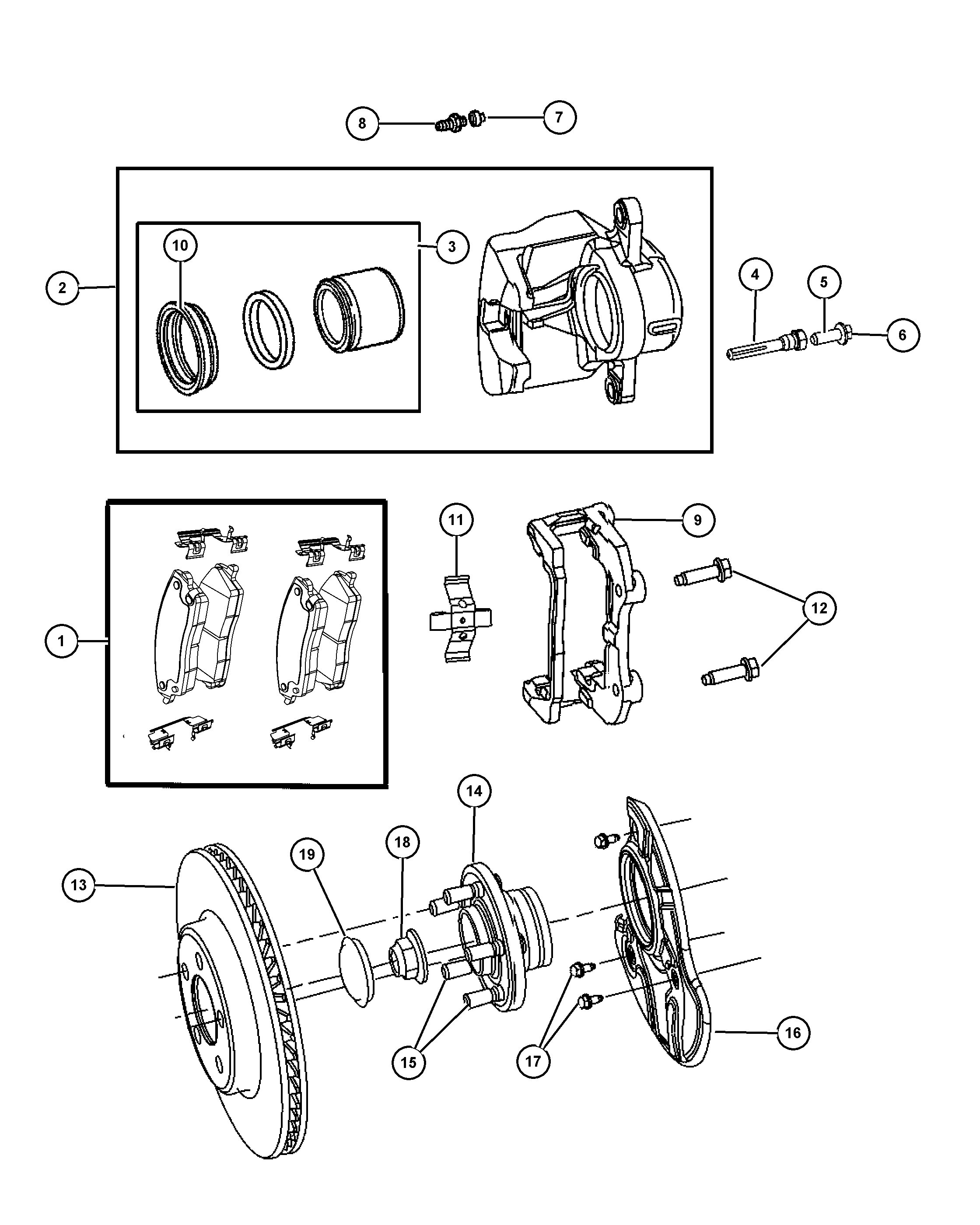 FCA 5142 558AA - Set placute frana,frana disc allinparts.ro