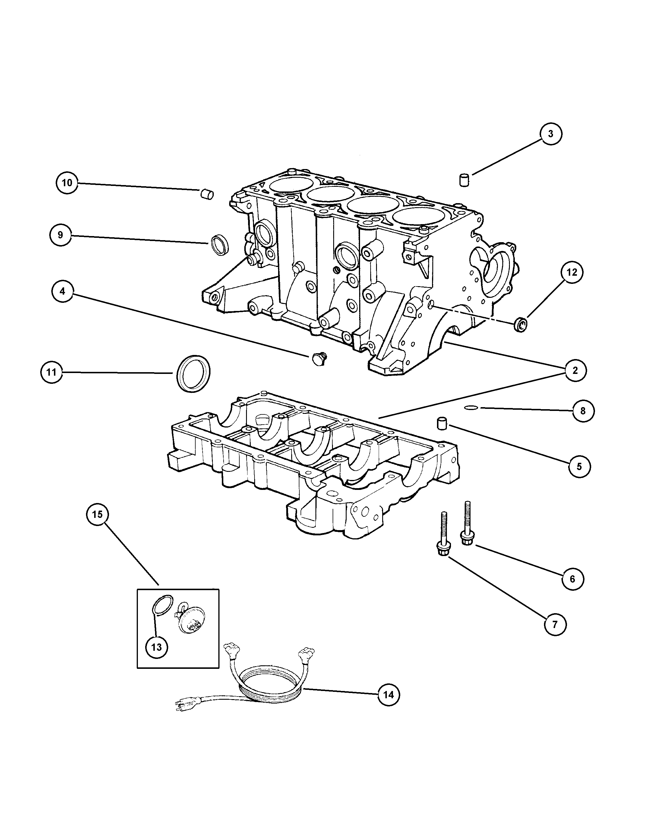 FCA 4798 967AB - Set garnituri, carter allinparts.ro