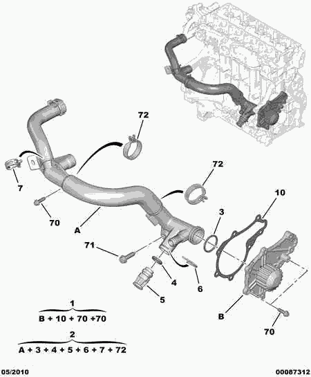 FORD 1201 K8 - Pompa apa allinparts.ro