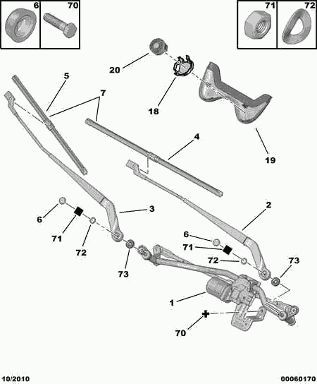 PSA 6426 PX - Lamela stergator allinparts.ro