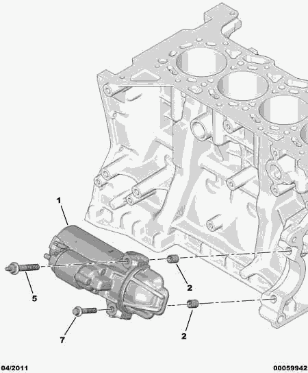 PSA 96 750 925 80 - Starter allinparts.ro