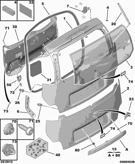 PSA 8731 S8 - Amortizor portbagaj allinparts.ro
