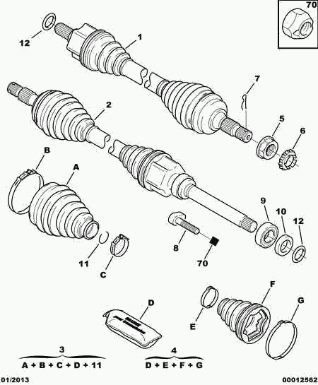 PSA 3273 EK - Planetara allinparts.ro
