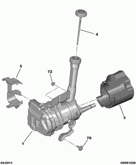 PSA 4007 WF - Pompa hidraulica, sistem de directie allinparts.ro
