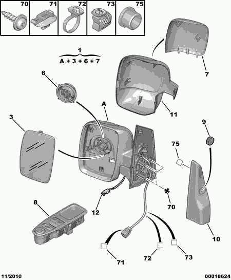 FCA 6554.ZJ - Comutator,macara geam allinparts.ro