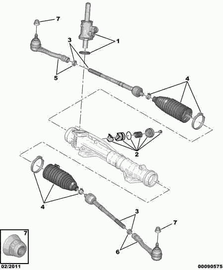 PSA 3812.F4 - Articulatie axiala, cap de bara allinparts.ro