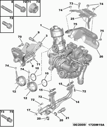 PSA 0375 N4 - Compresor,sistem de supraalimentare allinparts.ro