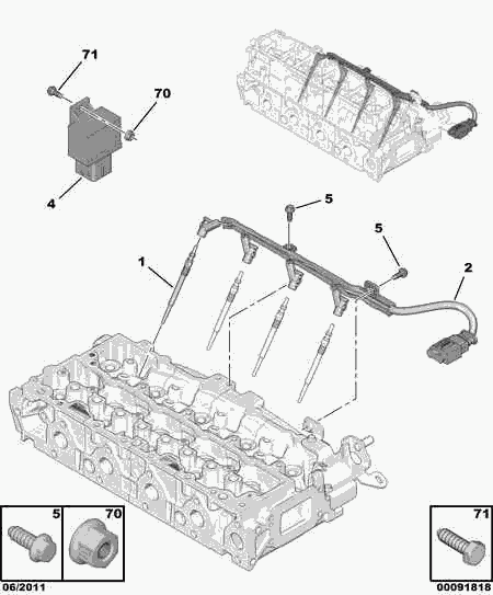 PSA 5981 44 - Unitate de control,bujii incandescente allinparts.ro