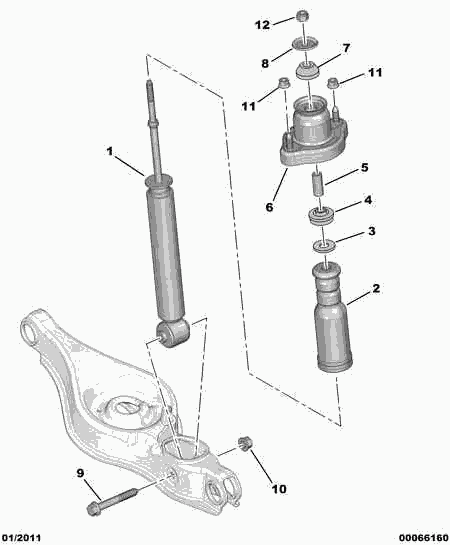 PSA 5206 LE - Amortizor allinparts.ro