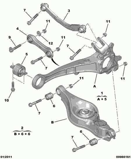 PSA 5175 CZ - Brat, suspensie roata allinparts.ro