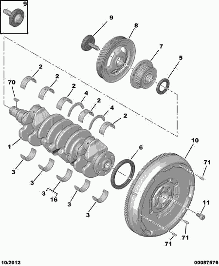 PSA 0532.W4 - PSA 0532.W4 - Volanta allinparts.ro