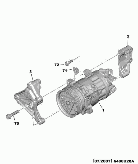 PSA 6487.20 - Compresor, climatizare allinparts.ro
