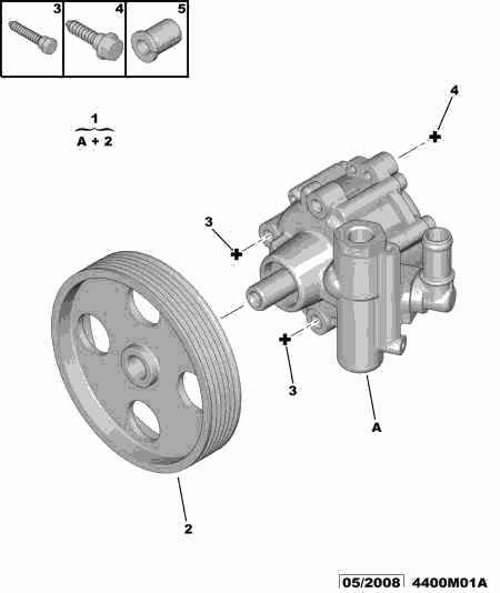 PSA 4007.EA - Pompa hidraulica, sistem de directie allinparts.ro