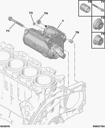 PSA 5802 Z8 - Starter allinparts.ro
