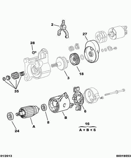 PSA 5835 77 - Pinion electromotor allinparts.ro