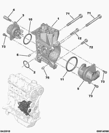 Talbot 1201-G0 - Pompa apa allinparts.ro