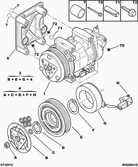 FCA 6453.QH - Compresor, climatizare allinparts.ro