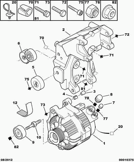 PSA 5751.92 - Rola ghidare / conducere, curea transmisie allinparts.ro