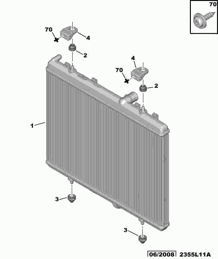 PSA 1330 S8 - Radiator, racire motor allinparts.ro