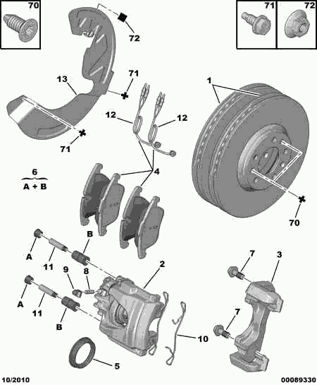 Volvo 4254 24 - Set placute frana,frana disc allinparts.ro
