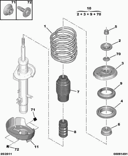 PSA 5033 82 - Chit protectie praf,amortizor allinparts.ro