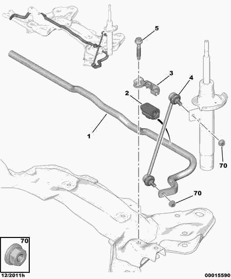 PSA 6936 86 - Set reparatie, suspensie allinparts.ro