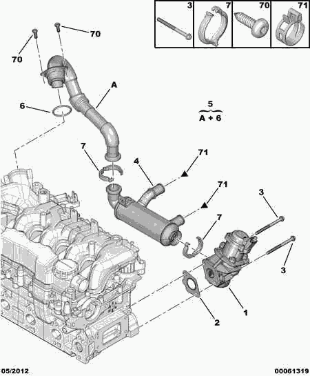 FCA 1618.NR - Garnitura, ventil AGR allinparts.ro
