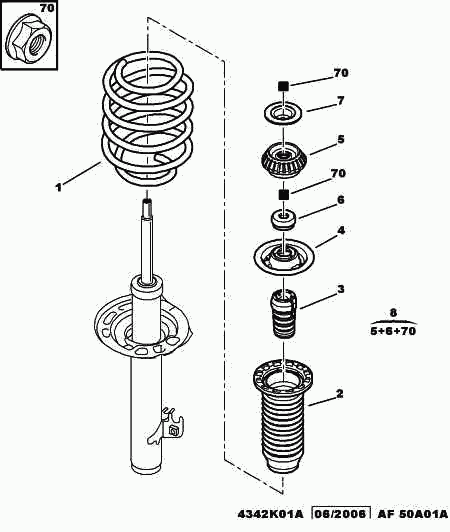 PSA 5031 C2 - Rulment sarcina suport arc allinparts.ro