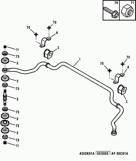 TOYOTA 5091 10 - Bara stabilizatoare,suspensie allinparts.ro