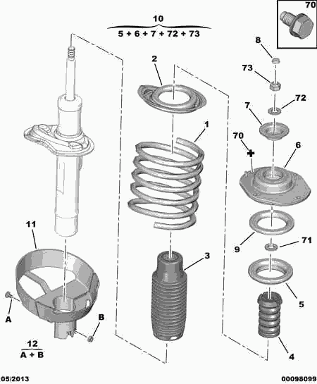 PSA 5002.QK - Arc spiral allinparts.ro