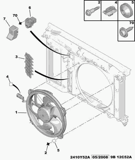PSA 1308 CL - Rezistor, ventilator habitaclu allinparts.ro