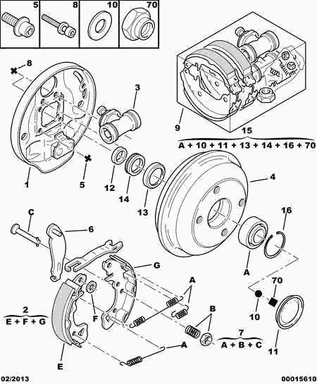 PSA 4241 L3 - Set saboti frana allinparts.ro